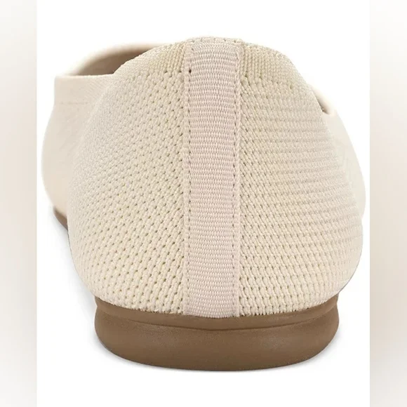 Style & Co Women's Tallyy Flats Cream Breathable, Flexible Knit Flats Size 8 - Picture 7 of 10
